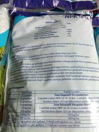 Gambar Pupuk NPK 16-16-16 origin Rusia harga grosir dari Dewi Sri Agro Cilacap undefined 3 Tokopedia