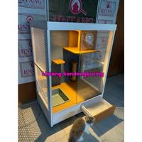 Gambar Kandang Kucing Murah Kandang Kucing quarium Minimalis Warna Putih dari Toko Kandang Kuncing Cat Home undefined 3 Tokopedia