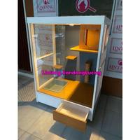Gambar Kandang Kucing Murah Kandang Kucing quarium Minimalis Warna Putih dari Toko Kandang Kuncing Cat Home undefined 2 Tokopedia