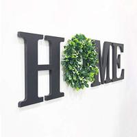 Gambar Wood Home Sign for Wall Decor Home Letters with Wreath dari Home and Kitchen USA undefined 3 Tokopedia