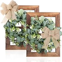 Gambar Rustic Wall Decor Wood Window Frames with Wreath Handmade Wall Art dari Home and Kitchen USA undefined 5 Tokopedia