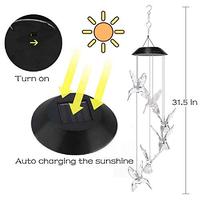 Gambar Vency Solar Power Lamp, Color Changing Solar Hummingbird Wind dari Home and Kitchen USA undefined 4 Tokopedia