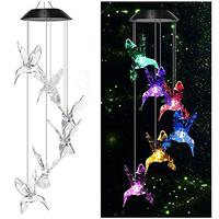 Gambar Vency Solar Power Lamp, Color Changing Solar Hummingbird Wind dari Home and Kitchen USA undefined 3 Tokopedia