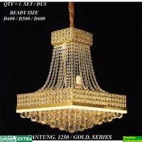 Gambar New LED Chandelier Mewah Lampu gantung kristal ruang tamu hias kotak - Diameter 40 dari Sam InotJKT undefined 1 Tokopedia
