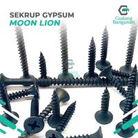 Gambar SEKRUP GYPSUM 6 x 1 HITAM SKRUP GIPSUM MOON LION - KIRIM LANGSUNG dari GUDANG BANGUNAN 88 JKT undefined 2 Tokopedia