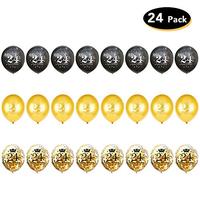 Gambar HankRobot 24th Birthday Decorations Party Supplies (42pack) dari Home and Kitchen USA undefined 4 Tokopedia