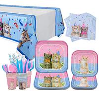 Gambar Cat Party Supplies, Kitten Cat Party Decorations Cat Disposable dari Home and Kitchen USA undefined 4 Tokopedia