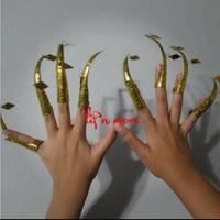 Gambar Perhiasan Kuku Tari // Kuku Tanggai Palembang // Kuku Tangan Tari Adat dari Pinkshoop1 undefined 1 Tokopedia