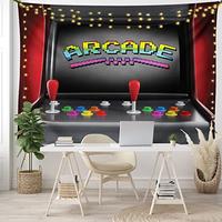Gambar Ambesonne Video Games Tapestry, Arcade Machine Retro Gaming dari Home and Kitchen USA undefined 3 Tokopedia