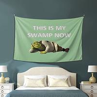 Gambar Tapestry-Shrek-- 3d Boutique Wall Pop Tapestry Art Decoration-60*40 In dari Home and Kitchen USA undefined 1 Tokopedia
