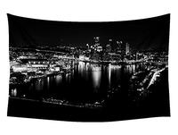 Gambar PUPBEAMO PRINTS Pittsburgh Skyline - Wall Tapestry Art dari Home and Kitchen USA undefined 1 Tokopedia
