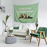 Gambar Tapestry-Shrek-- 3d Boutique Wall Pop Tapestry Art Decoration-60*40 In dari Home and Kitchen USA undefined 4 Tokopedia
