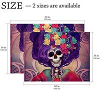 Gambar Art Wall Tapestry Day of the Dead Catrina Print 90x56 IN, Extra Large dari Home and Kitchen USA undefined 3 Tokopedia