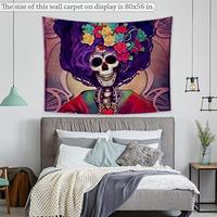 Gambar Art Wall Tapestry Day of the Dead Catrina Print 90x56 IN, Extra Large dari Home and Kitchen USA undefined 1 Tokopedia