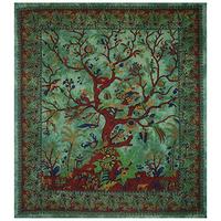 Gambar THE ART BOX Tapestry Green Tree of Life Wall Hanging dari Home and Kitchen USA undefined 3 Tokopedia