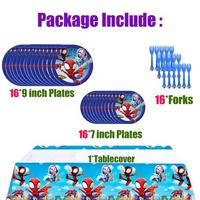 Gambar Spidey And His Amazing Friends Cartoon Birthday Party Supplies, 49PCS dari Home and Kitchen USA undefined 1 Tokopedia