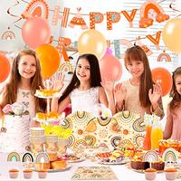 Gambar Boho Rainbow Birthday Party Supplies,163Boho Rainbow Party Decorations dari Home and Kitchen USA undefined 1 Tokopedia
