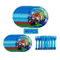 Gambar Mario Bros Birthday Party Supplies, Birthday Decoration Include 16PCS dari Home and Kitchen USA undefined 3 Tokopedia
