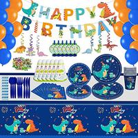 Gambar Caminti Dinosaur Birthday Party Supplies serves 16 guests,218Pcs dari Home and Kitchen USA undefined 5 Tokopedia