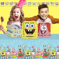 Gambar SpongeBob Party Supplies | SpongeBob Party Decorations | Serves 16 dari Home and Kitchen USA undefined 4 Tokopedia