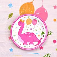 Gambar WERNNSAI Disposable Dinosaur Plates and Napkins - Dino Party Supplies dari Home and Kitchen USA undefined 1 Tokopedia