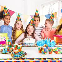 Gambar 242 Pieces Building Block Party Supplies Set Tablecloth Plates Napkins dari Home and Kitchen USA undefined 3 Tokopedia