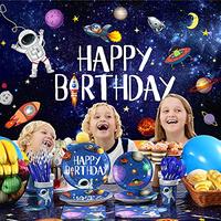 Gambar 150Pieces Outer Space Party Supplies Galaxy Birthday Party Decorations dari Home and Kitchen USA undefined 2 Tokopedia