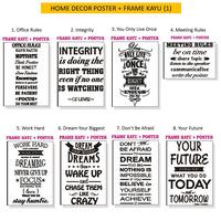 Gambar JA366 Home Decor Frame Kayu Poster Spanram Quotes Hiasan Pajangan Dind dari Kotrun09 undefined 1 Tokopedia