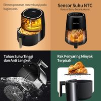 Gambar FLIFE AIR FRYER 4.5L FC-12AF01 PENGGORENGAN TANPA MINYAK dari Megadata Cellindo undefined 5 Tokopedia