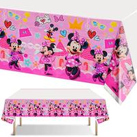 Gambar 2PCS Mouse Tablecloth Mouse Party Supplies, 70.8x43.3 Pink Mouse dari Home and Kitchen USA undefined 2 Tokopedia