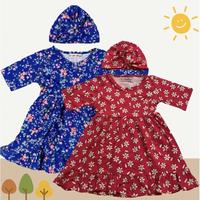 Gambar New Baju Natal Anak Dress Bayi Anak Lucu Satu Set Setelan Free Turban dari Indah rozza undefined 1 Tokopedia