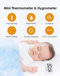 Gambar hoyiours Digital Hygrometer Indoor Thermometer Room Hygrometer dari Home and Kitchen USA undefined 2 Tokopedia