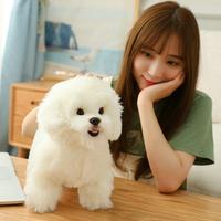 Gambar Pure White Cute Simulation Bichon Frise Dog Plush Toy dari Areta Market undefined 4 Tokopedia