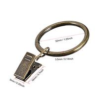 Gambar uxcell Curtain Clip Rings with Hooks Metal 1.25Inch Inner Dia 3.5mm dari Home and Kitchen USA undefined 5 Tokopedia