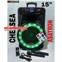 Gambar SPEAKER BLUETOOTH PORTABLE ASATRON CHELSEA 15 INCH KARAOKE 2 MIC KOPER dari eCompuTex Distribusi undefined 2 Tokopedia