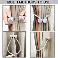 Gambar Qimee 4PCS Magnetic Curtain Tiebacks, Decorative Drape Tie Backs(Gray dari Home and Kitchen USA undefined 3 Tokopedia