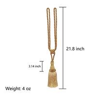 Gambar BEL AVENIR 2 Pack Curtain Tiebacks Tassel Drapery Tie-Backs(Gold) dari Home and Kitchen USA undefined 4 Tokopedia