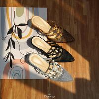 Gambar CLOUWNY - Sepatu Hak Tinggi Selene Lace Cone Heels Sepatu Kantor - Camel, 36 dari CLOUWNY undefined 2 Tokopedia