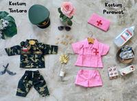 Gambar Seragam Tentara Anak Couple Baju Perawat Anak Perempuan - 0bln-1thn, Perawat Putih dari Babysta undefined 2 Tokopedia