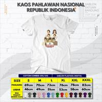 Gambar baju kaos pahlawan nasional indonesia anak lakil-laki perempuan - Anak Panjang, S dari Sablon Satuan Bandung undefined 3 Tokopedia