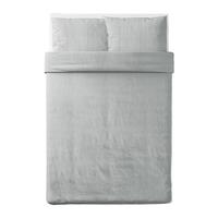 Gambar Duvet cover dan 2 sarung bantal abu muda/mélange, 200x200/50x80cm ORI dari FURNITURE INTERNATIONAL SWEDIA undefined 3 Tokopedia