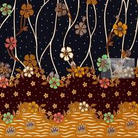 Gambar Batik Motif Batik Unik Bunga Liris Manis (Coklat Marun) dari cekbatik undefined 1 Tokopedia