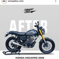 Gambar PAKET MEGAPRO JAPSTYLE SCRAMBLER FULLSET LENGKAP KUALITAS THE BEST dari semangat baru motor yogyakarta undefined 2 Tokopedia