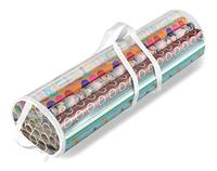 Gambar Whitmor Clear Zippered Storage for 25 Rolls Gift Wrap Organizer dari Home and Kitchen USA undefined 1 Tokopedia