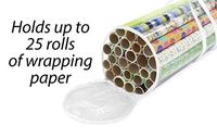 Gambar Whitmor Clear Zippered Storage for 25 Rolls Gift Wrap Organizer dari Home and Kitchen USA undefined 3 Tokopedia