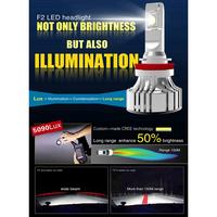 Gambar 2pcs Lampu Depan Mobil Led F2 72W 12000Lm 6500K H4 dari happyshoap12 undefined 5 Tokopedia