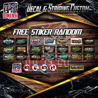Gambar DIMENSI STRIPING MEGAPRO HEREX VARIASI STIKER MOTOR MP HIU 001 - KUNING OREN dari DIMENSI CUSTOM STRIPING undefined 2 Tokopedia