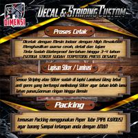Gambar DIMENSI STRIPING MEGAPRO HEREX VARIASI STIKER MOTOR MP HIU 001 - KUNING OREN dari DIMENSI CUSTOM STRIPING undefined 3 Tokopedia