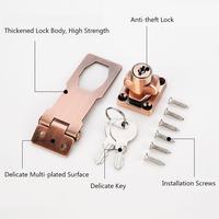 Gambar SUQI Home Security Door Lock Zinc Alloy Cabinet Keyed Hasp Lock Office dari indohard undefined 2 Tokopedia