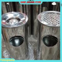 Gambar TONG SAMPAH STAINLESS MODEL SWING,PUSS DAN ASBAK - ASBAK 68L 38X60 dari DANDANGINDO undefined 3 Tokopedia